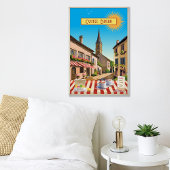 Kaffee in Frankreich Bearbeitung Vintager Feiertag Poster