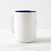 Kaffee in google Schriftart Tasse (Vorderseite Links)