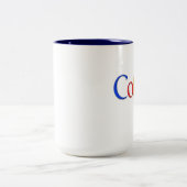 Kaffee in google Schriftart Tasse (Mittel)