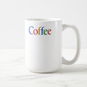 Kaffee in google Schriftart Tasse