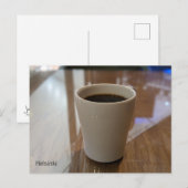 Kaffee in Helsinki Postkarte (Vorne/Hinten)