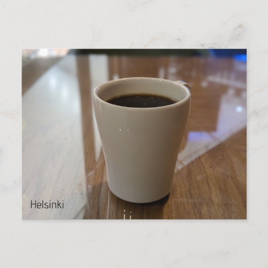 Kaffee in Helsinki Postkarte (Vorderseite)