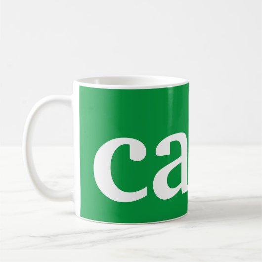 Kaffee in irischer Sprache Kaffeetasse (Links)