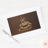 Kaffee in meinem Cup Rechteckiger Aufkleber (Umschlag)
