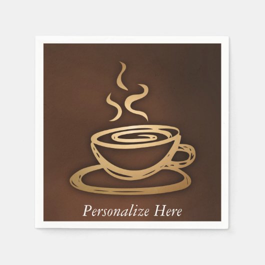 Kaffee in meinem Cup Serviette (Vorderseite)