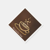 Kaffee in meinem Cup Serviette (Ecke)