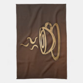 Kaffee in meiner Schale Handtuch (Vertikal)