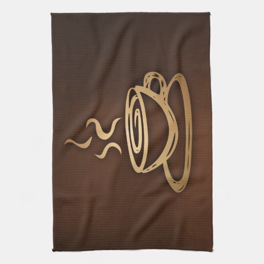 Kaffee in meiner Schale Handtuch (Vertikal)