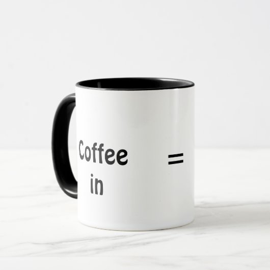 Kaffee in Sarcasm Out Funny Coffee Tee Drinker Tasse (Vorderseite Links)