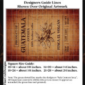 Kaffee Info Text Auf Jute Sack Bag FD5 Decoupage Seidenpapier