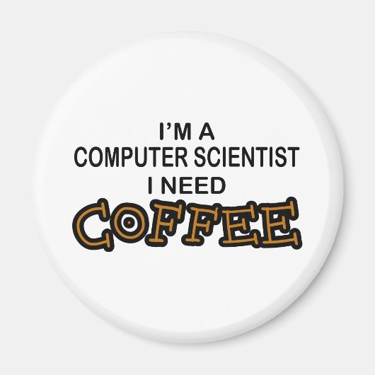 Kaffee - Informatiker Magnet (Vorne)
