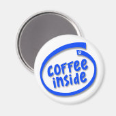 Kaffee Innen Magnet (Vorderseite/Rückseite)