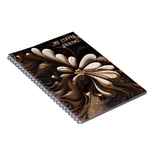 Kaffee Inspiriert Mocha und Cream Journal Notizblock (Rechte Seite)