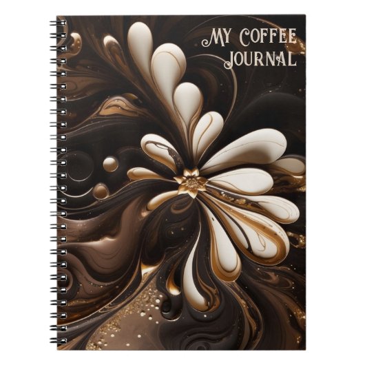 Kaffee Inspiriert Mocha und Cream Journal Notizblock (Vorderseite)