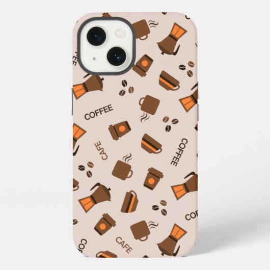 Kaffee iPhone Hülle (Rückseite)
