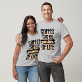 Kaffee ist das Benzin des Lebens lustiger Kaffee Z T-Shirt (Unisex)