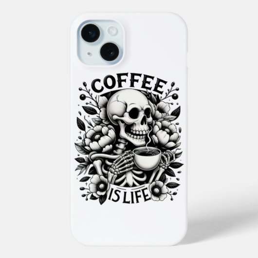 Kaffee ist das Leben Case-Mate iPhone Hülle (Rückseite)