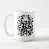 Kaffee ist das Leben Kaffeetasse (Links)