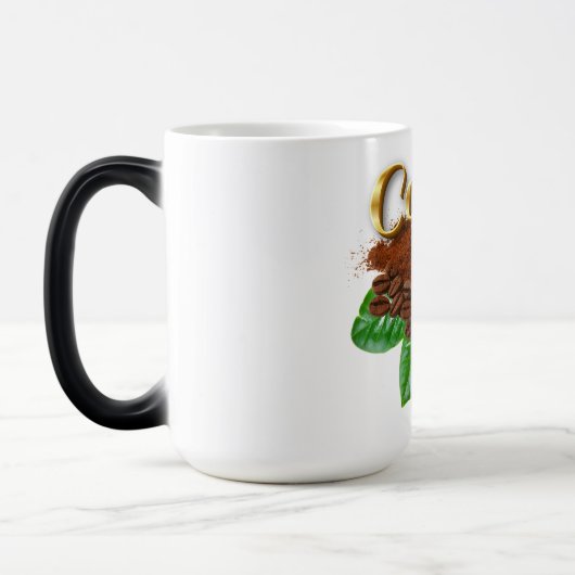 "Kaffee ist das Leben" Verwandlungstasse (Links)