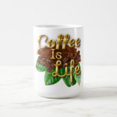 "Kaffee ist das Leben" Verwandlungstasse (Zentrum)