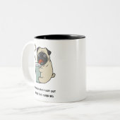 Kaffee ist der Grund, warum ich aus dem Bett got Zweifarbige Tasse (Vorderseite Links)