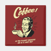 Kaffee ist der Planet-Schüttelmagnet Magnet (Vorne)