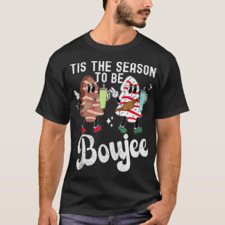 Kaffee ist die Jahreszeit, um Boujee Weihnachtsbau T-Shirt