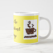 "Kaffee ist die wichtigste Lebensmittelgruppe" Jumbo-Tasse (Rechts)