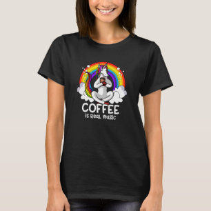 Kaffee ist ein echter Zauberer, ein Regenbogen-Hal T-Shirt