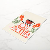 Kaffee ist ein gesellschaftliches Erbe Folieneinladung (Gedreht)