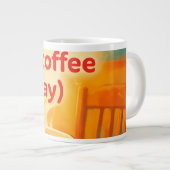Kaffee ist ein Leben Jumbo-Tasse (Vorderseite Rechts)