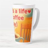 Kaffee ist ein Leben Milchtasse (Rechte Ecke)