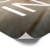 Kaffee ist eine Sprache in sich selbst - Café Post Poster (Ecke)