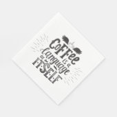 Kaffee ist eine Sprache in sich Serviette (Ecke)
