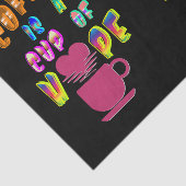 Kaffee ist eine Tasse Hoffnung Seidenpapier (Ausschnitt)