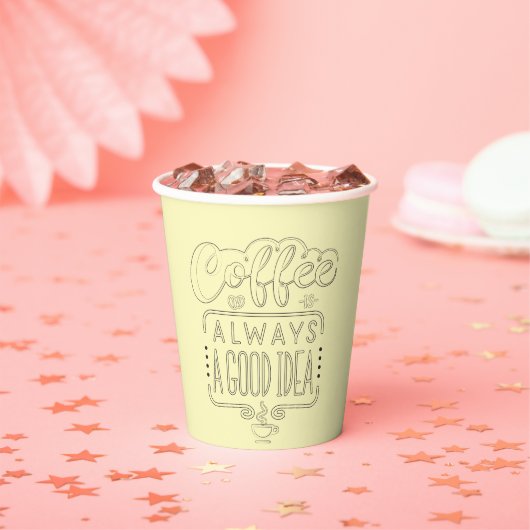 Kaffee ist gut pappbecher (Insitu)