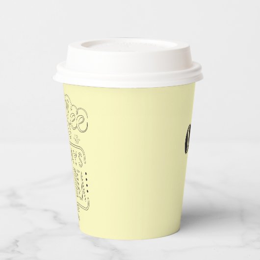 Kaffee ist gut pappbecher (Links)