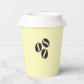 Kaffee ist gut pappbecher (Rückseite)