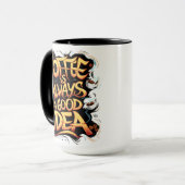 Kaffee ist gut tasse (Vorderseite Links)