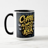 Kaffee ist gut Zitat 4 Tasse (Links)