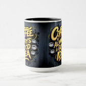 Kaffee ist gut Zitat 4 Tasse (Zentrum)