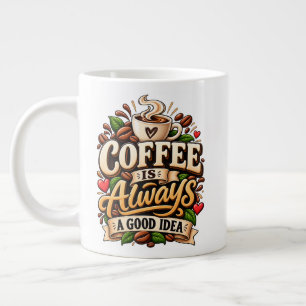 Kaffee ist immer eine gute Idee Jumbo-Tasse