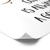 Kaffee ist immer eine gute Idee Küche Druck Poster (Ecke)