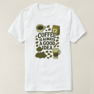 KAFFEE IST IMMER EINE GUTE IDEE T-Shirt