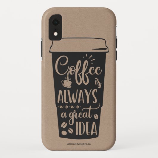 Kaffee ist immer eine tolle Idee für ein Handy Case-Mate iPhone Hülle (Rückseite)