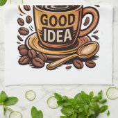 Kaffee ist immer geschirrtuch (Gefaltet)