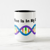 Kaffee ist in meiner DNA-Tasse Tasse (Zentrum)