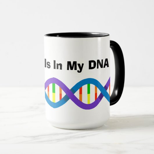 Kaffee ist in meiner DNA-Tasse Tasse (VorderseiteRechts)