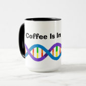 Kaffee ist in meiner DNA-Tasse Tasse (Vorderseite Links)