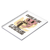 KAFFEE IST LEBEN, ES IST WIE HOFFNUNG UND TRAUM. NOTIZBLOCK (Linke Seite)